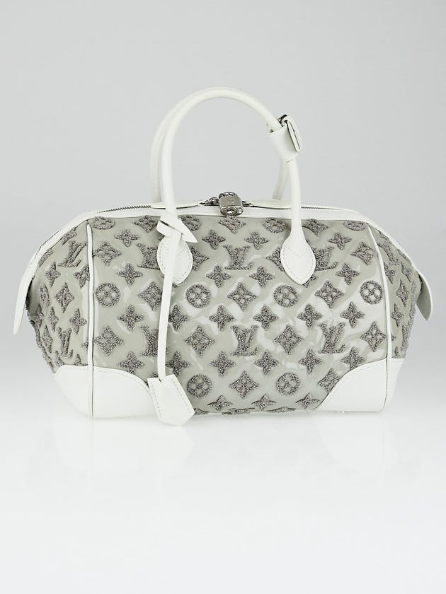 Louis Vuitton Limited Edition Perle Monogram Bouclettes Speedy Round Bag