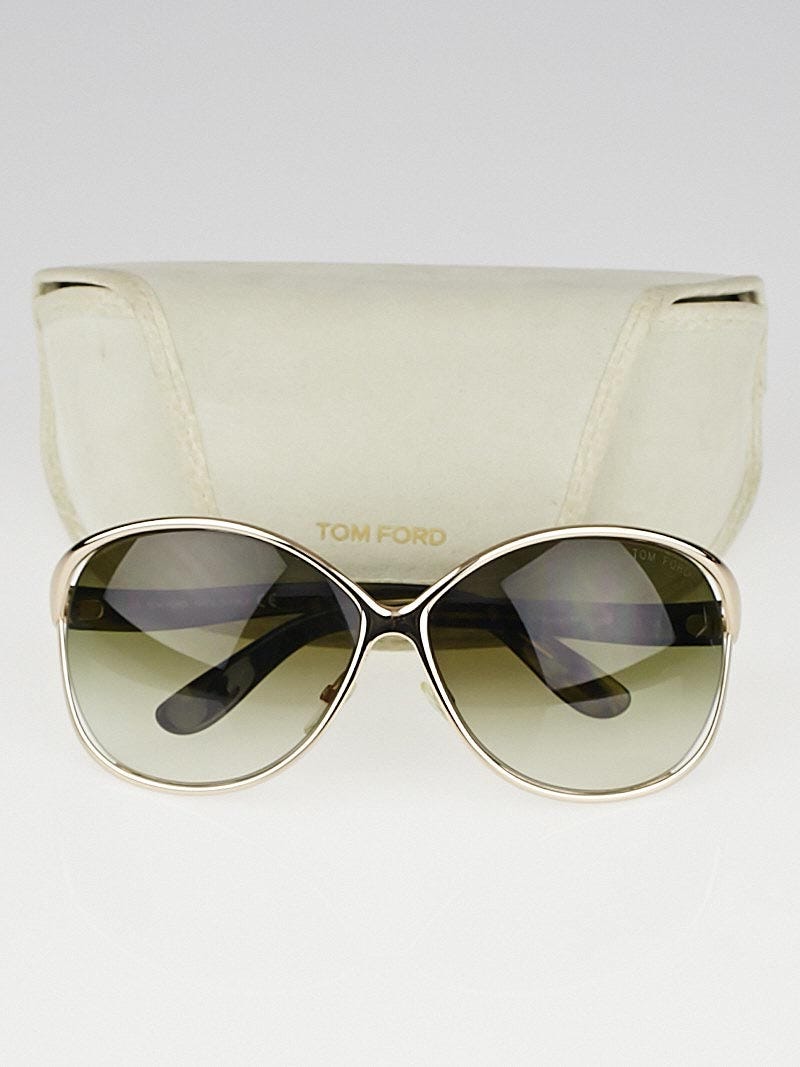 Tom Ford Goldtone Frame Gradient Tint Yvette Sunglasses - TF89 | Yoogi's  Closet