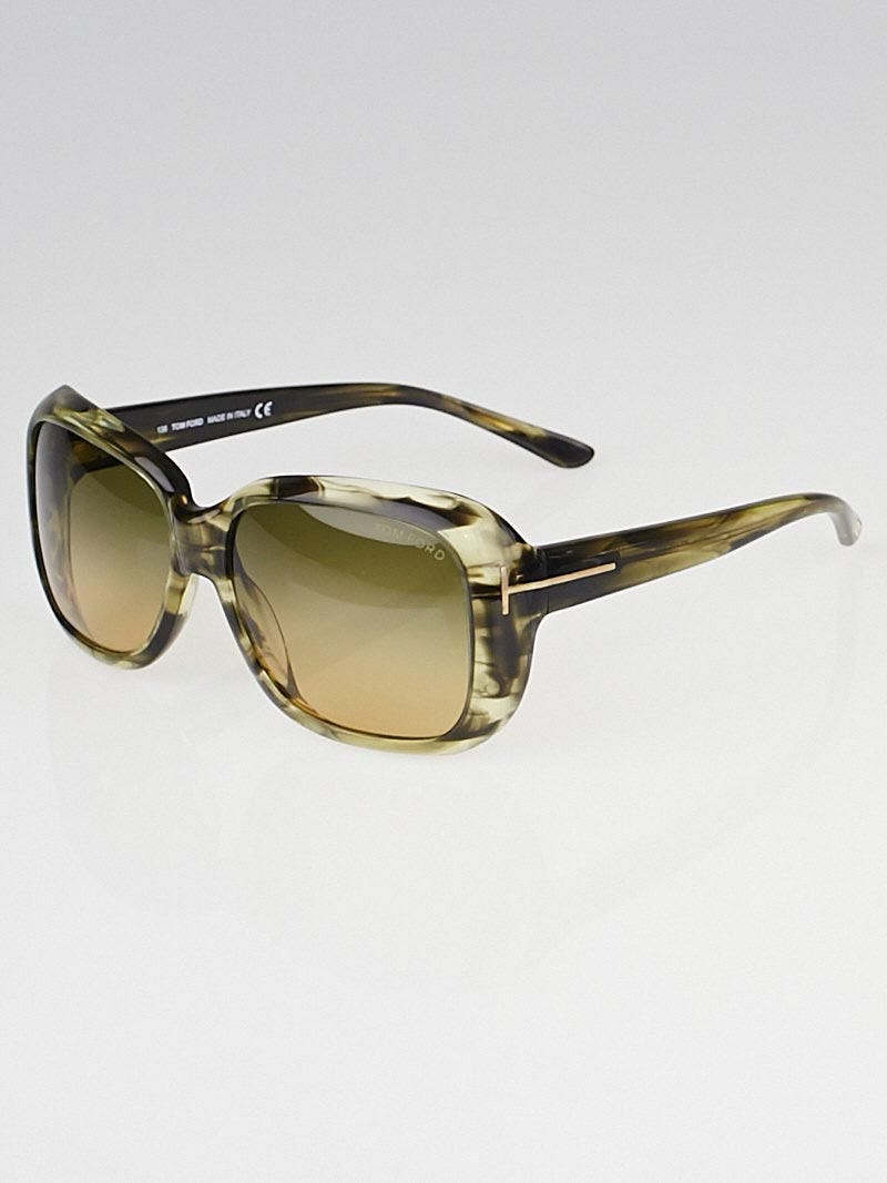 Tom Ford Honey Green Gradient Tint Alissa Sunglasses-TF119  display picture 1