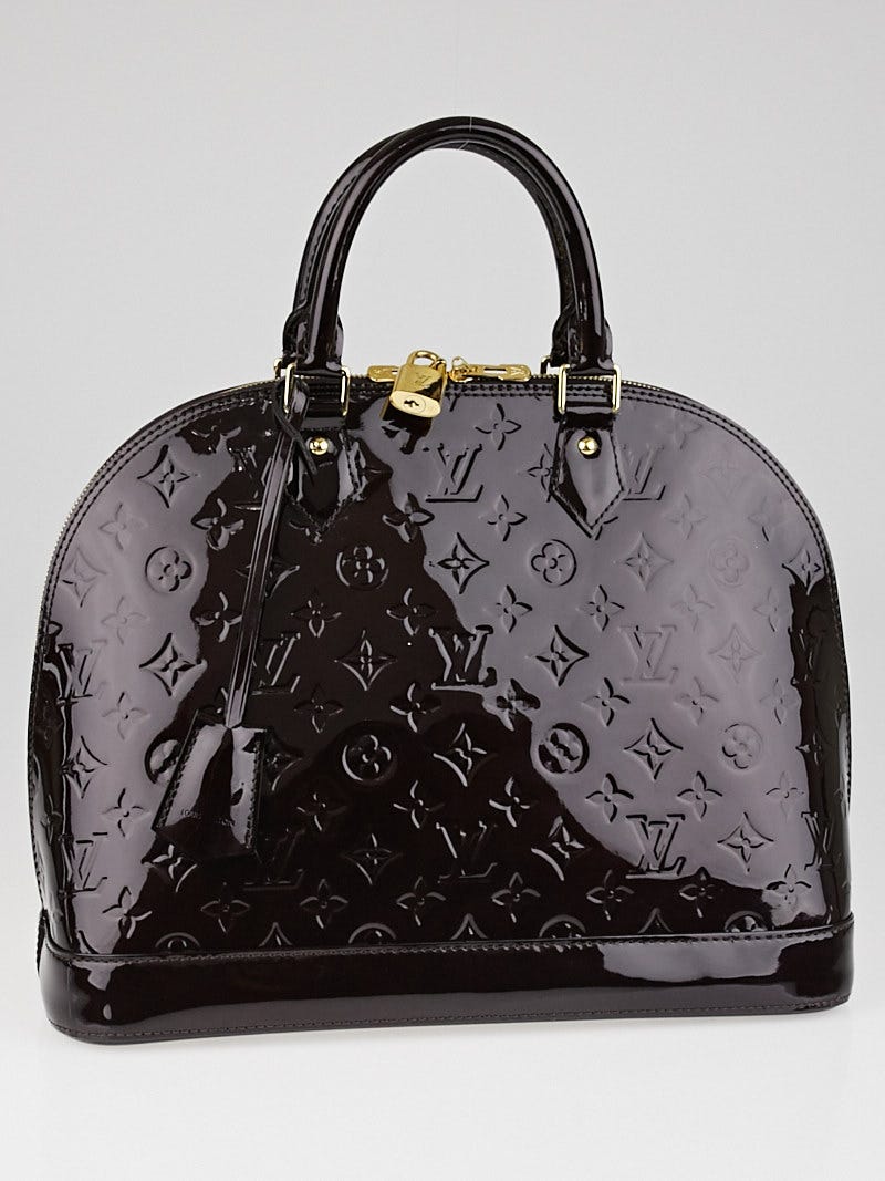 Louis Vuitton Amarante Monogram Vernis Alma MM Bag Yoogi s Closet