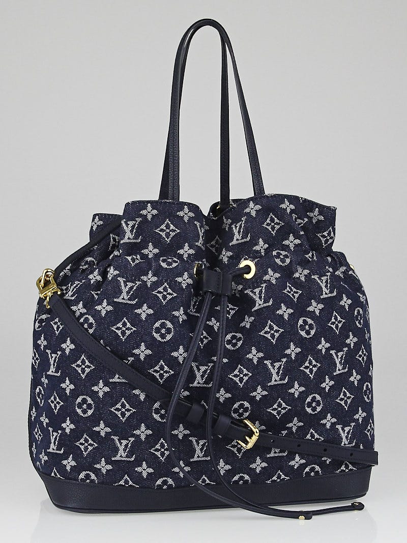 Louis Vuitton Grand Bleu Monogram Denim Noefull MM Bag - Yoogi's Closet