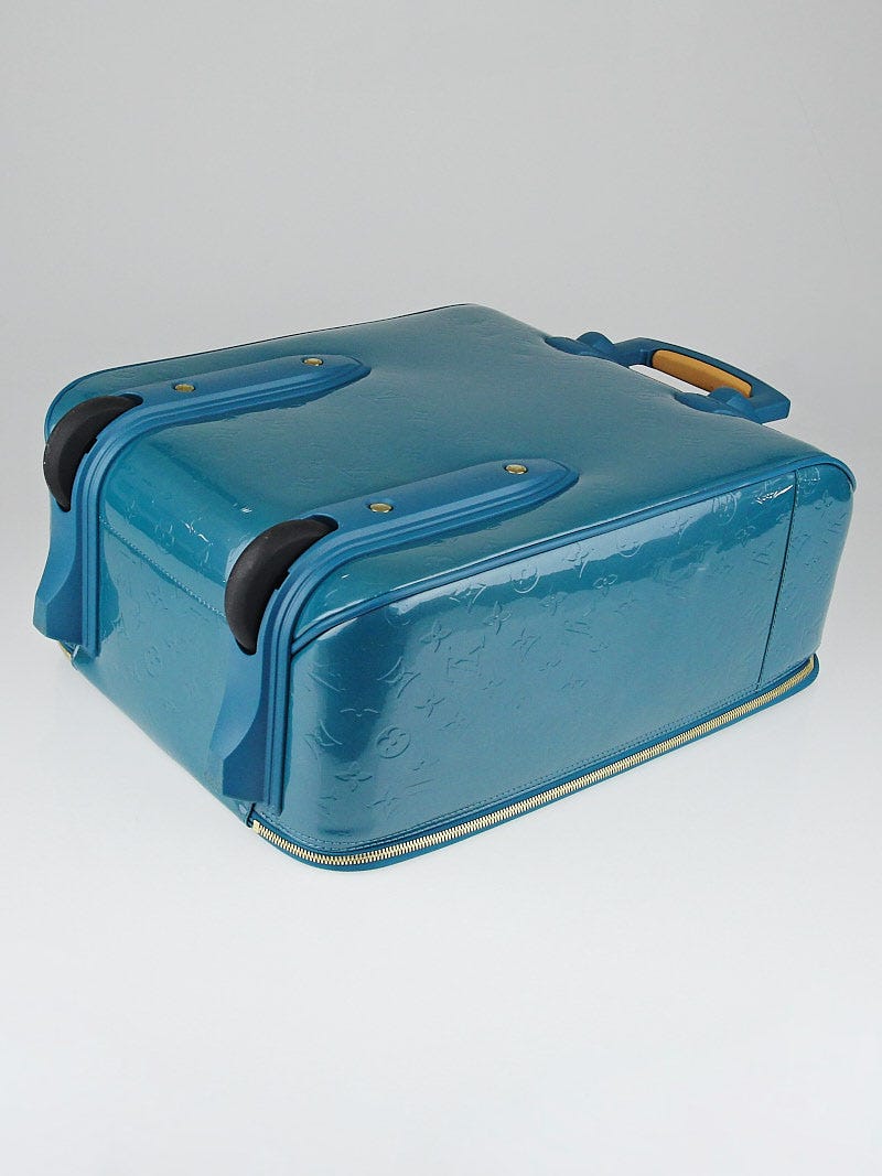 Louis Vuitton Blue Galactic Monogram Vernis Pegase 45 Suitcase