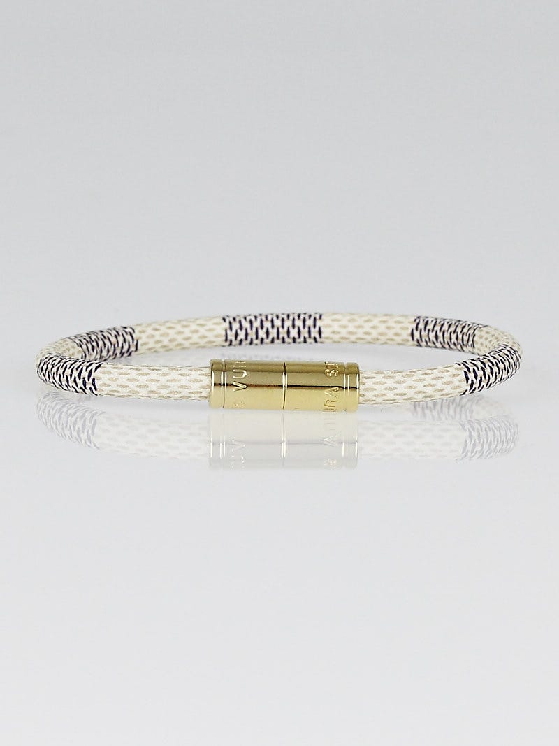 Louis Vuitton Keep It Damier Canvas Bracelet White