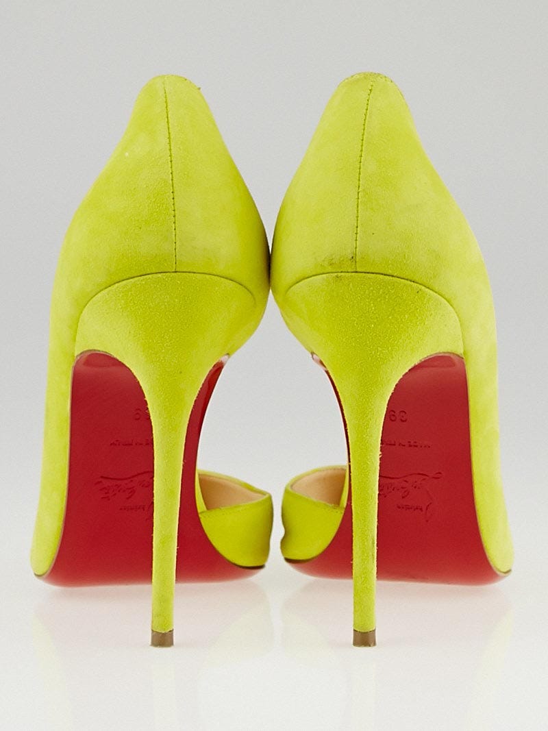 靴 Christian Louboutin LEMON YELLOW SUEDE Christian Louboutin Lemon Yellow Suede