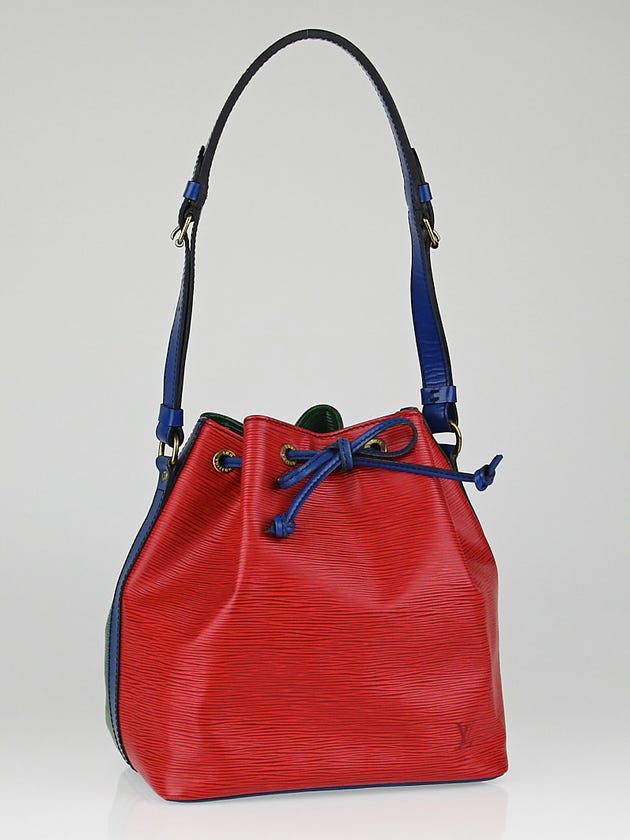 Louis Vuitton Red/Blue/Green Epi Leather Petit Noe Bag
