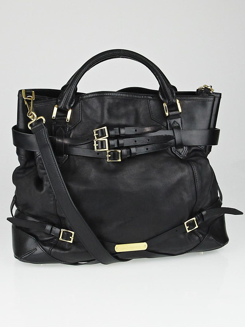 Burberry Bridle Small Soft Leather Crossbody Bag, Black