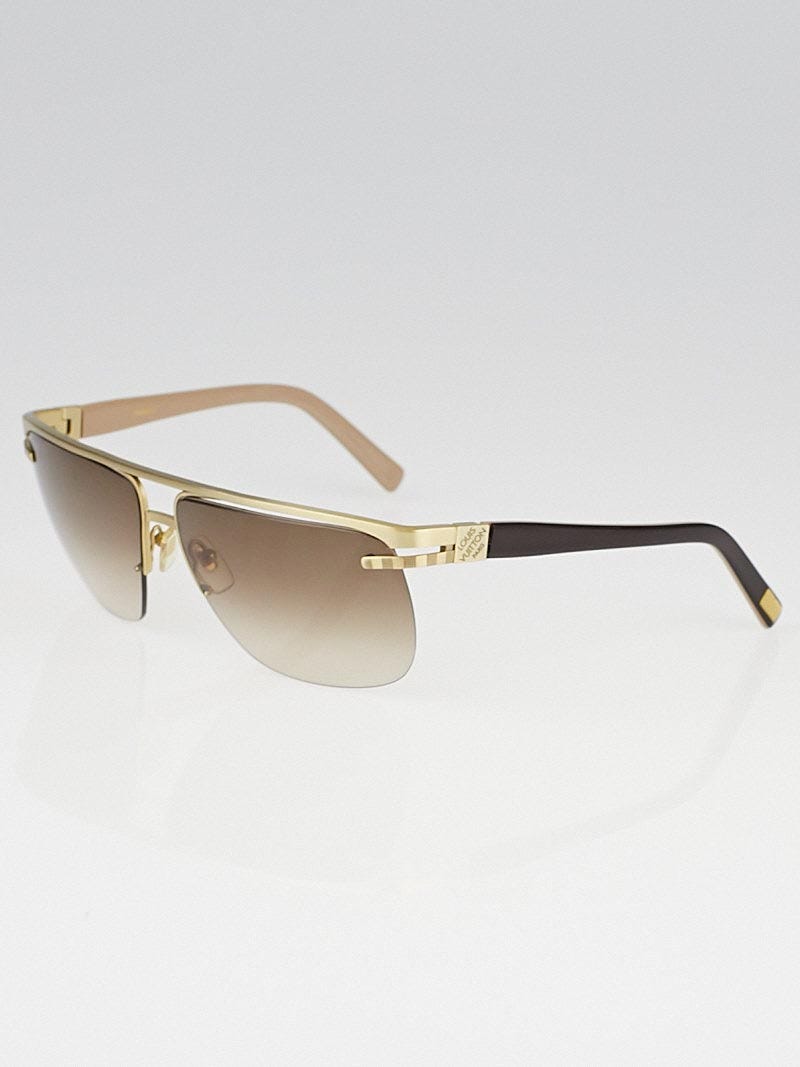Louis Vuitton Goldtone Metal Frame The Party Sunglasses Z0926U - Yoogi's  Closet