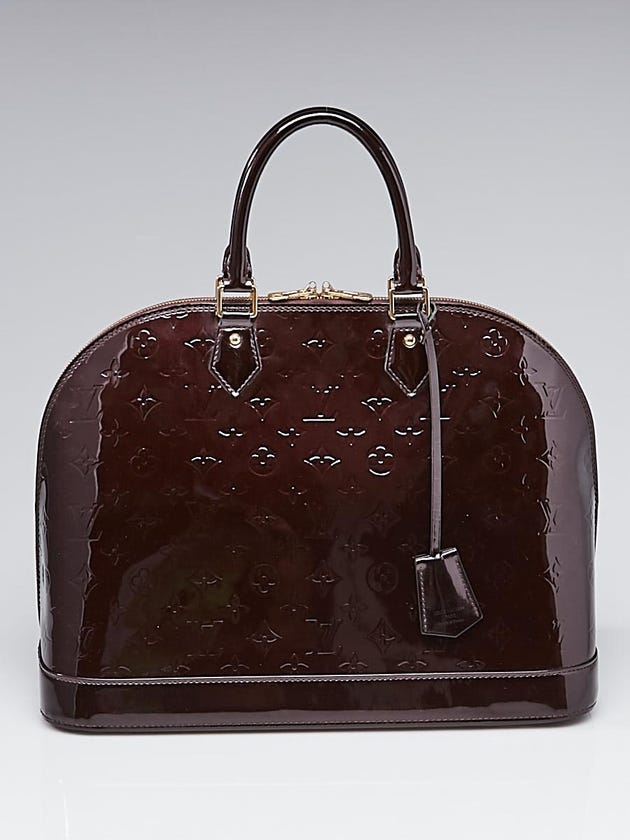 Louis Vuitton Amarante Monogram Vernis Alma GM Bag
