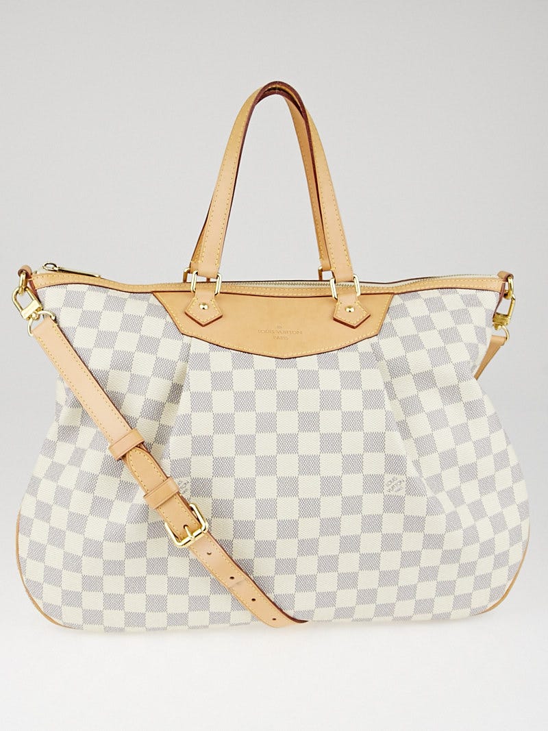 Louis Vuitton, Bags, Authentic Louis Vuitton Damier Azur Siracusa Gm 2  Way Shoulder Handbag