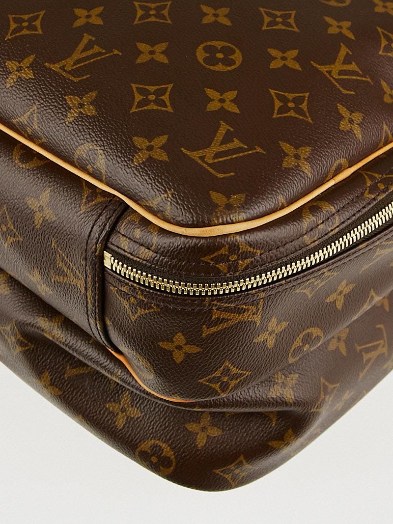 Brown Louis Vuitton Monogram Alize 24 Heures Travel Bag