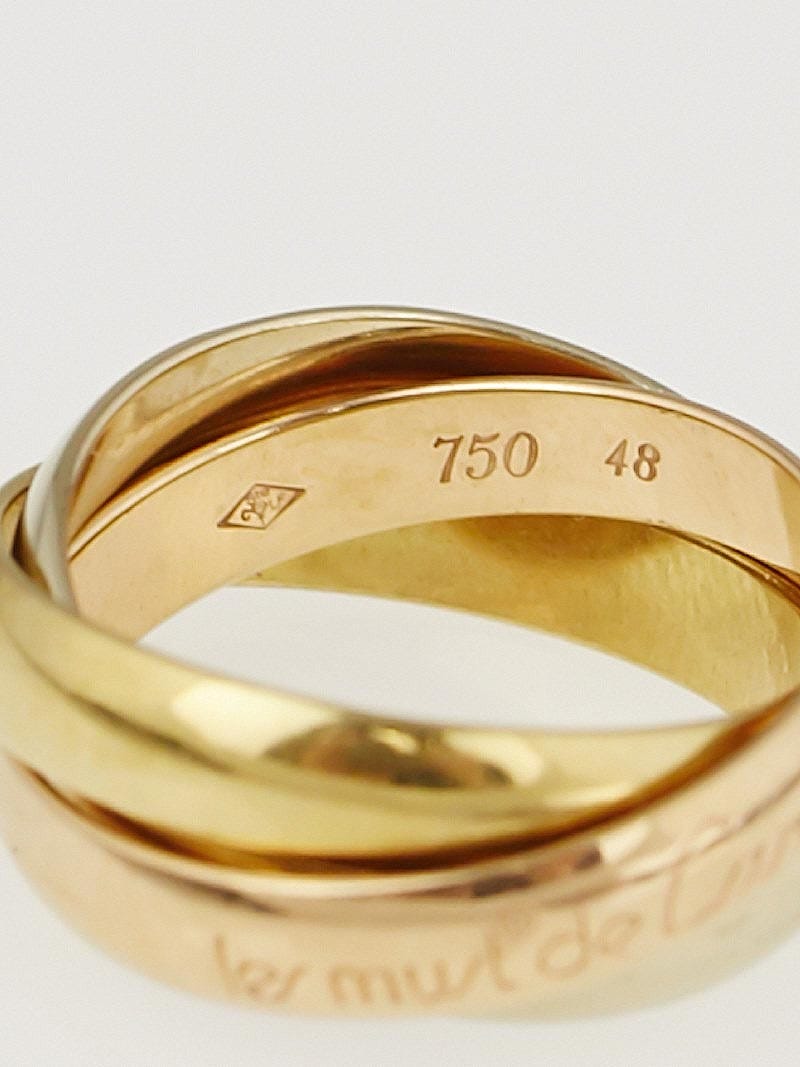 Cartier ring 750 48 online