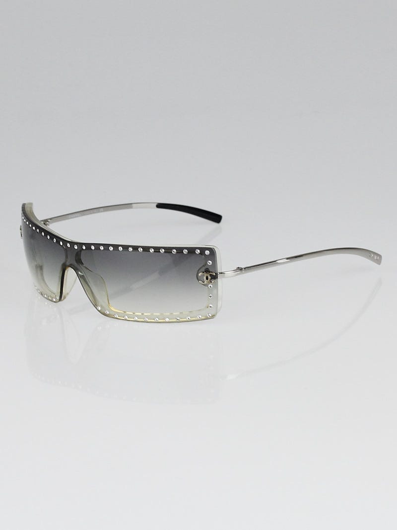 Chanel Sunglasses Limited Edition Swarovski Crystal 5060B Brown VERY RARE   eBay