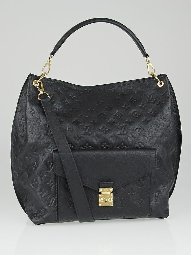 Louis Vuitton Black Monogram Empreinte Leather Metis Bag