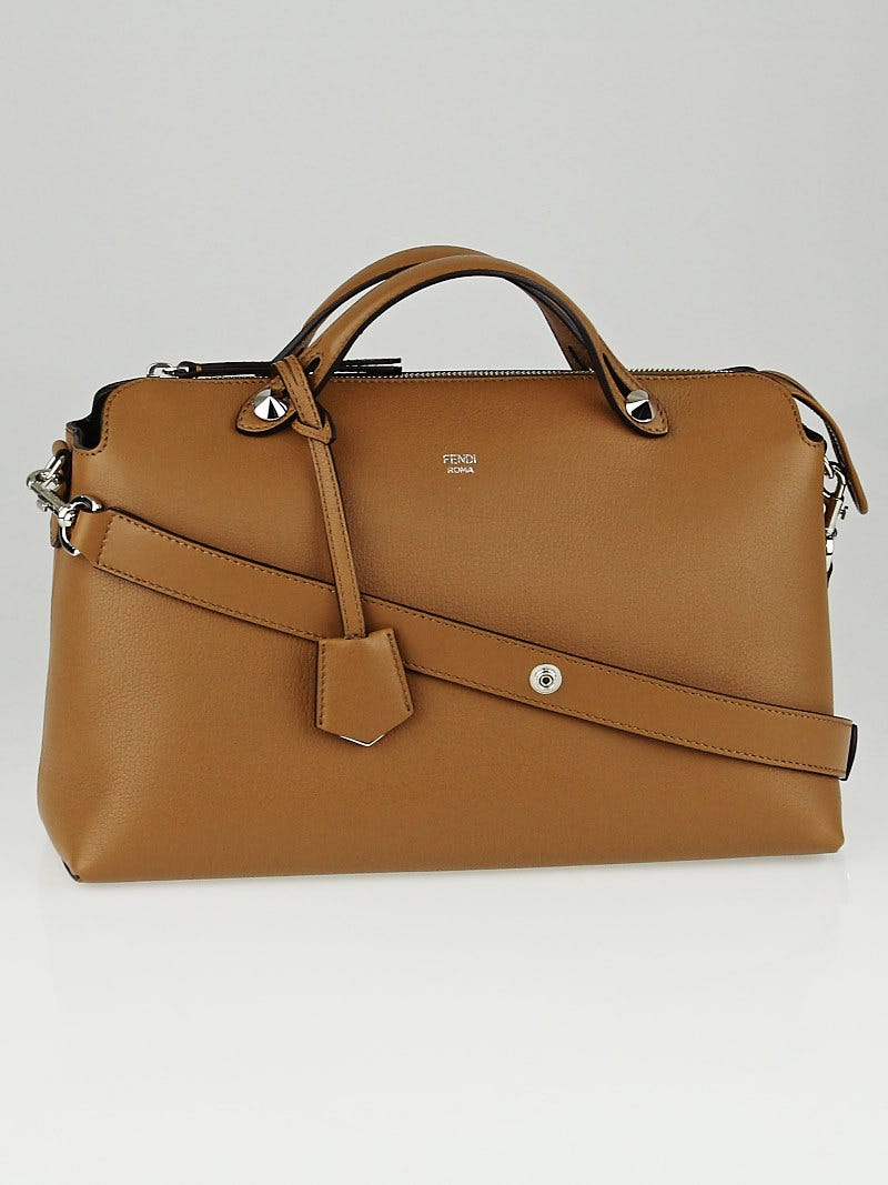 Fendi Barley Grained Calfskin Leather Large By the Way Bag 8BL125 Yoogi s Closet