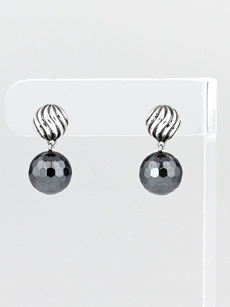 David yurman cheap hematite earrings