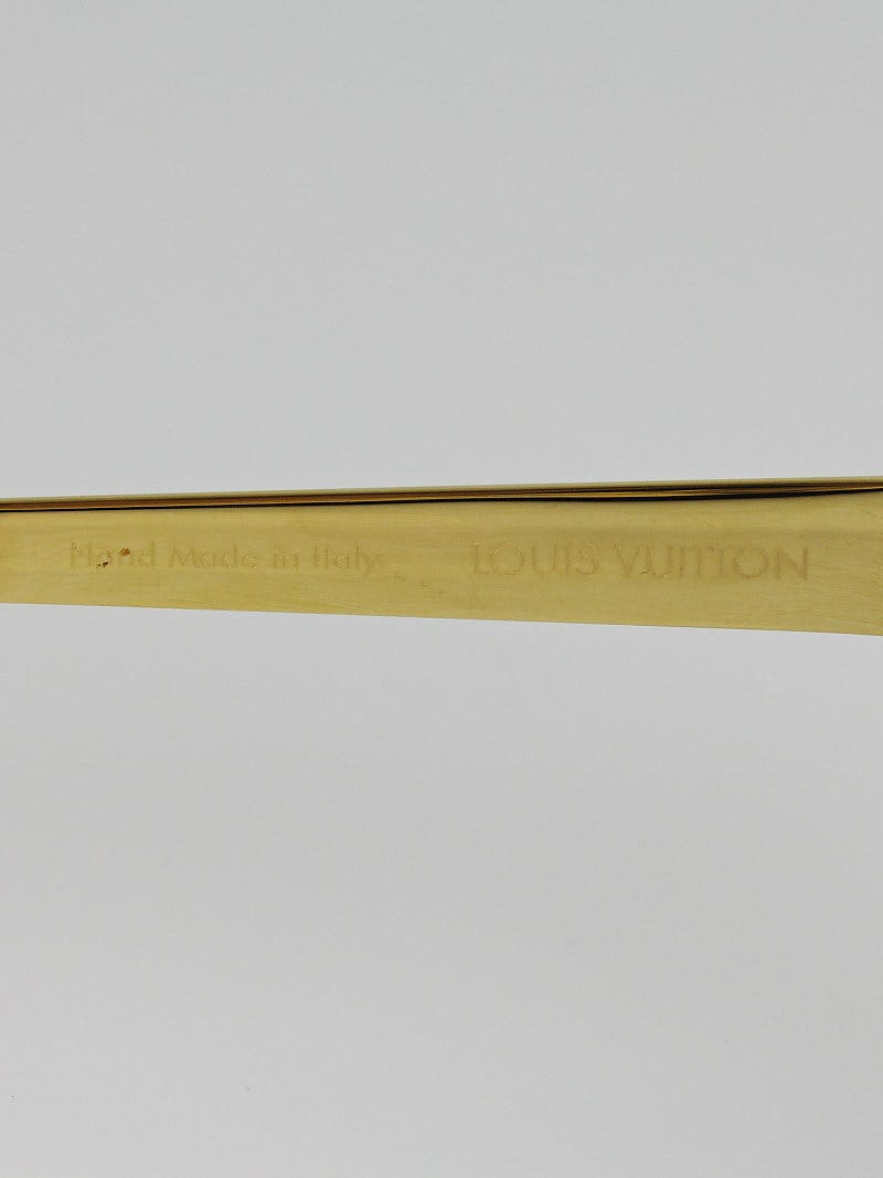 Louis Vuitton Violet/Gold Frame Petit Soupcon Sunglasses- Z0560E