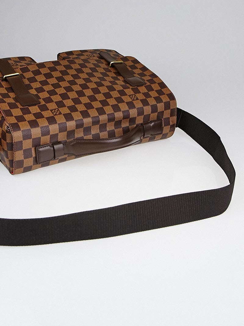 Louis+Vuitton+Broadway+Shoulder+Bag+Brown+Leather for sale online
