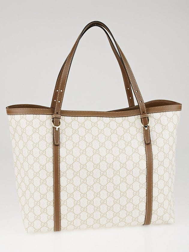 Gucci Brown/Beige GG Coated Canvas Supreme Nice Tote Bag