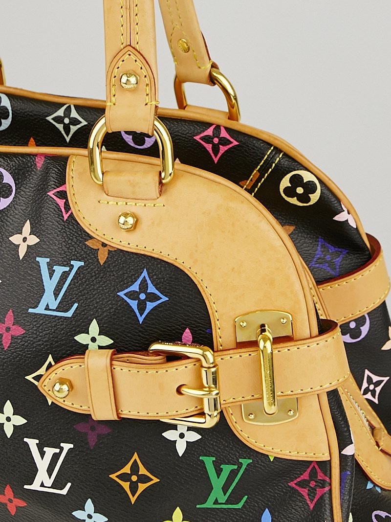 Louis Vuitton Black Monogram Multicolore Claudia Bag - Yoogi's Closet