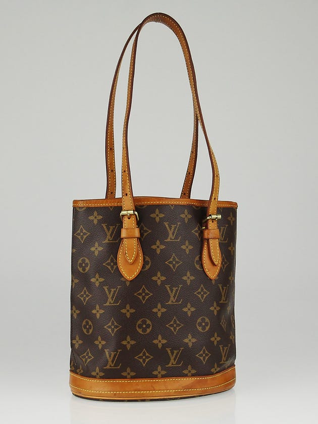 Louis Vuitton Monogram Canvas Petite Bucket Bag w/o Accessories Pochette