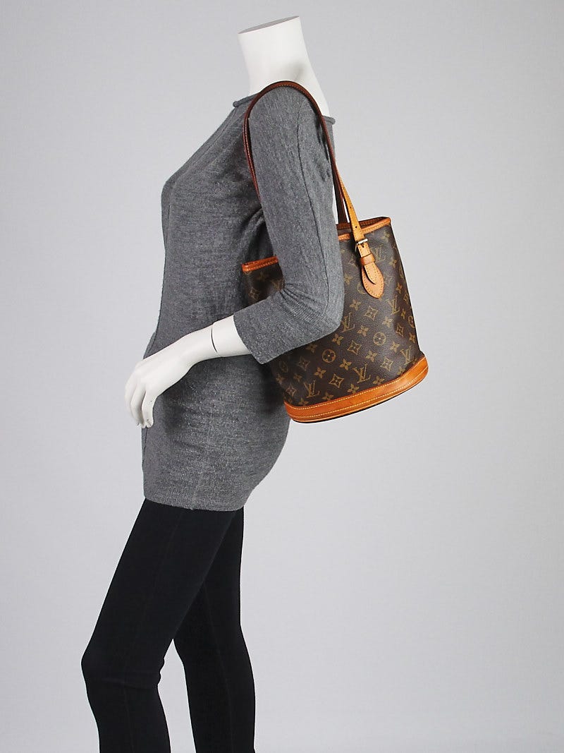 Louis Vuitton Monogram Canvas Petite Bucket Bag w/o Accessories Pochette -  Yoogi's Closet