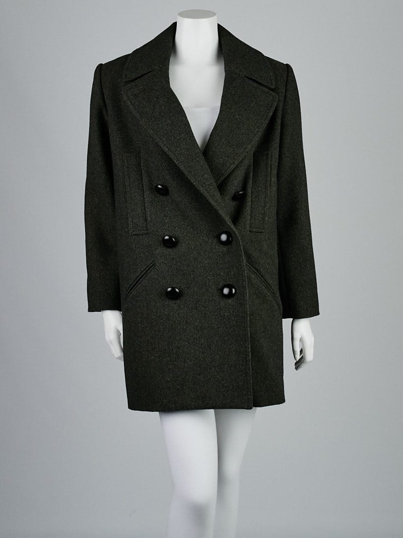Isabel Marant Anthracite Wool Blend Ziggy Coat Size 4/36 - Yoogi's Closet