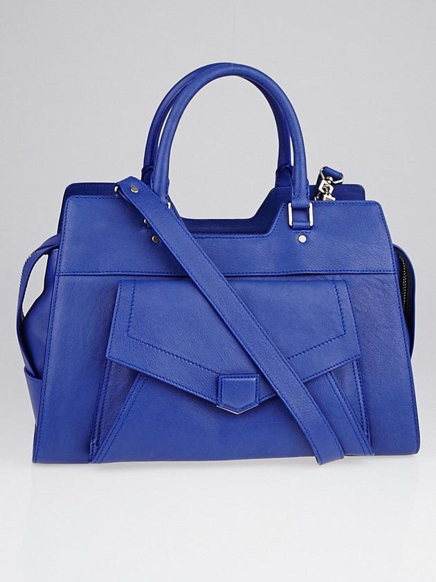 Proenza Schouler Royal Blue Leather Small PS13 Keep All Bag
