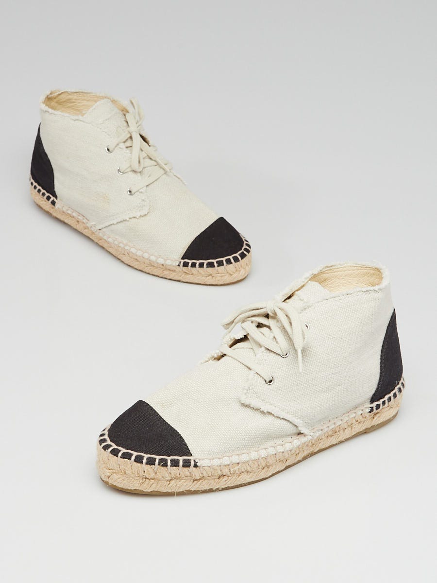 CHANEL, Shoes, Chanel High Top Espadrilles