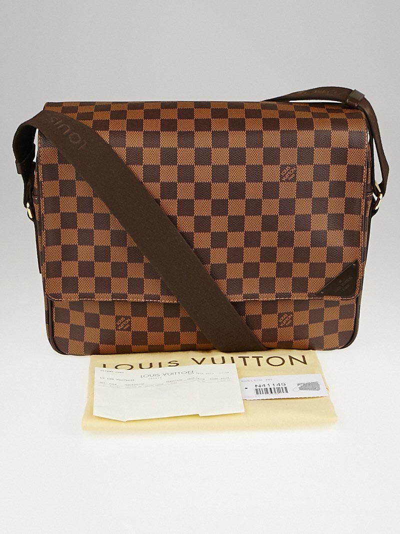 Louis Vuitton Damier Ebene Canvas Shelton MM Messenger Bag Louis