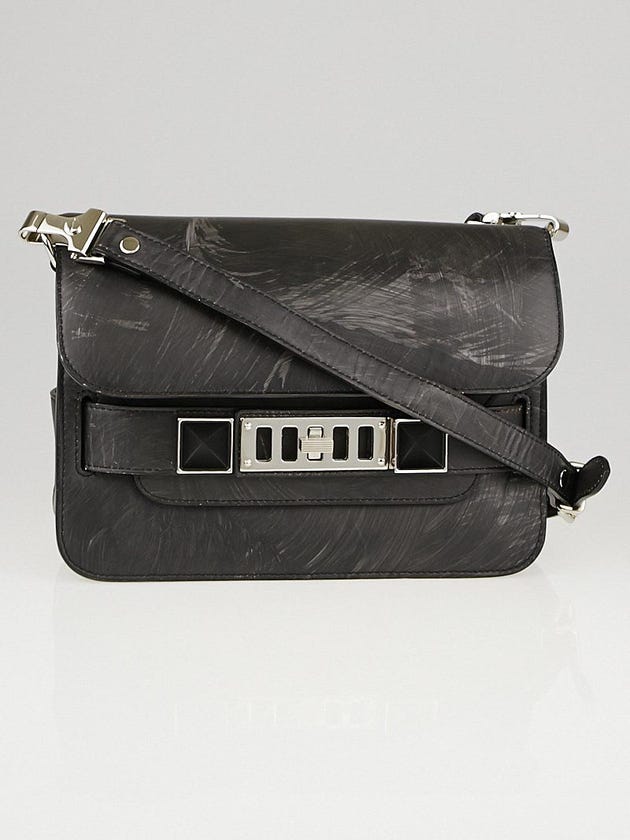 Proenza Schouler Grey Chalkboard Smooth Calfskin Leather PS11 Mini Classic Bag 