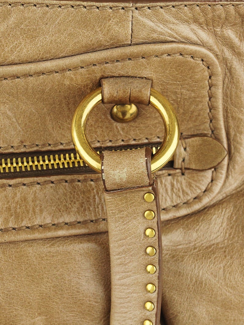 Miu Miu Vitello Beige Leather ref.910289 - Joli Closet
