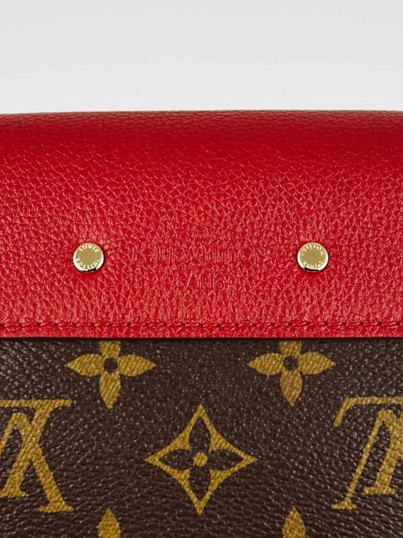 NIB Louis Vuitton Pallas Chain Cerise Red/Monogram DISCONTINUED BAG