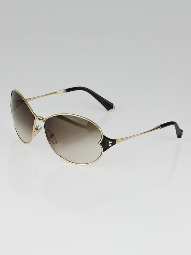 Louis Vuitton Gold Metal Frame Daisy Sunglasses-Z0262U