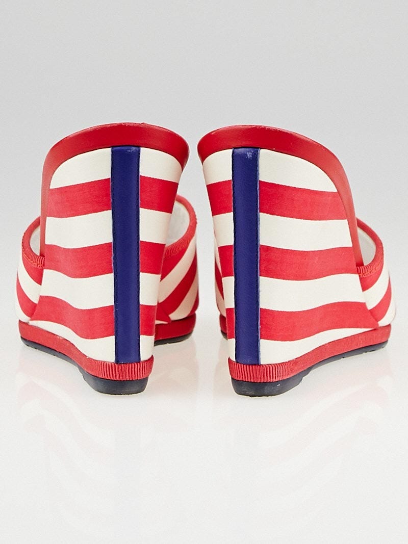Red white and blue cheap wedges