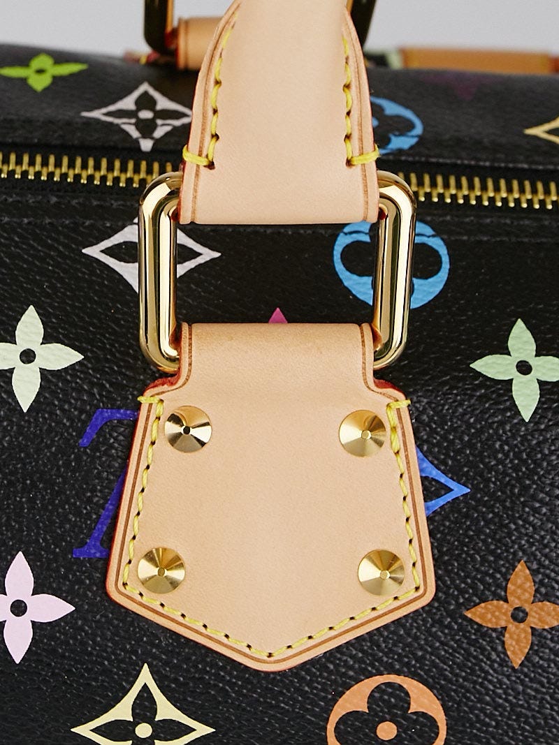 Louis Vuitton Black Monogram Multicolore Keepall 40 Bag