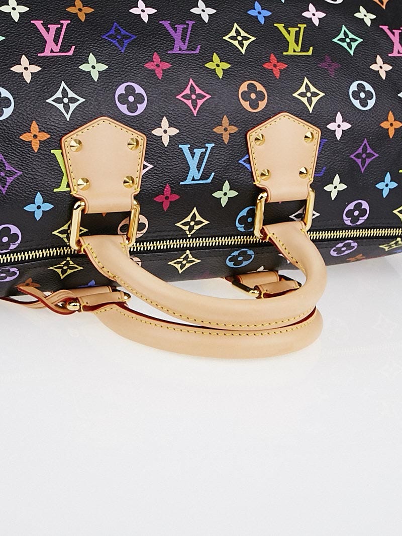新作★シンプルでお洒落☆Louis Vuitton☆ケープ Louis Vuitton Black Monogram Multicolore Keepall 40 Bag