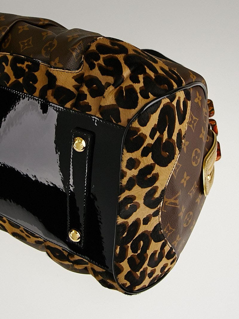Louis Vuitton Monogram Canvas and Leopard Calfhair Limited Edition Stephen Bag  Louis Vuitton
