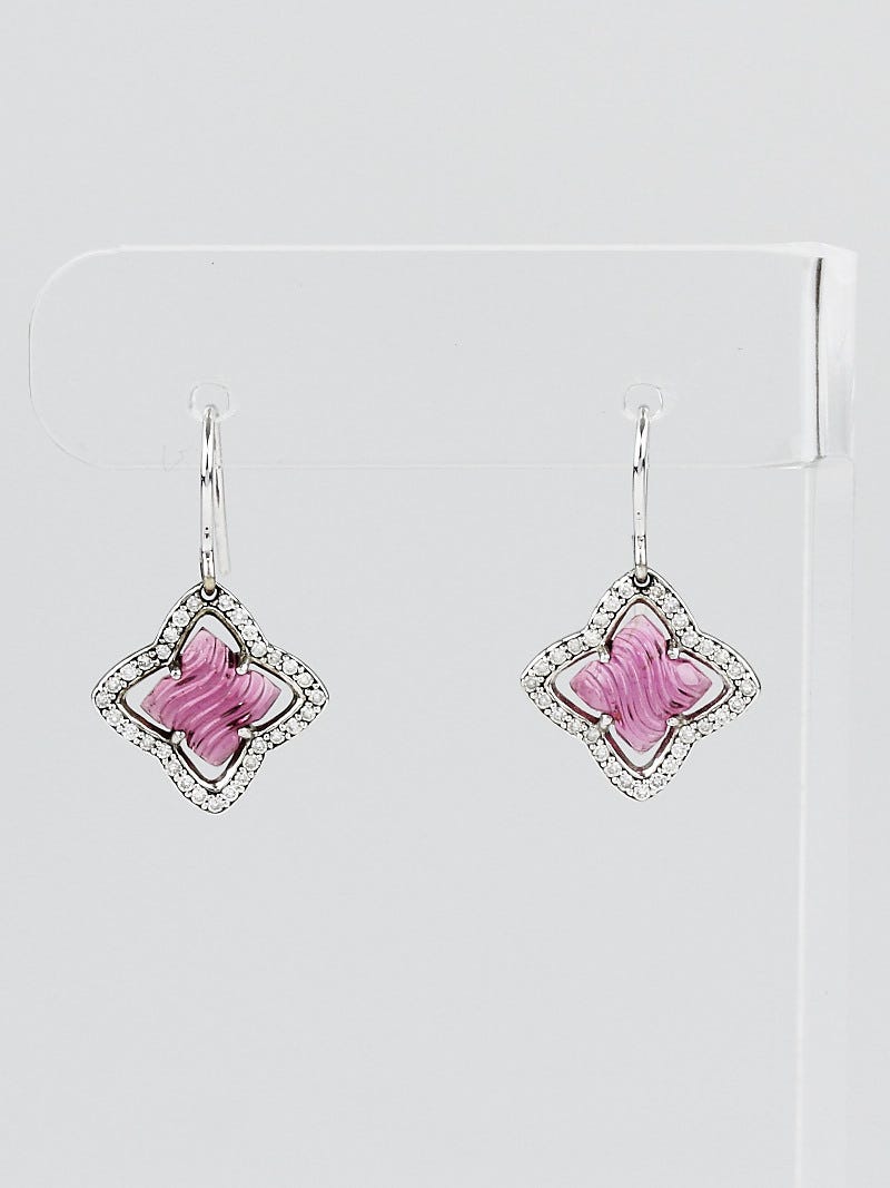 David yurman top pink tourmaline earrings