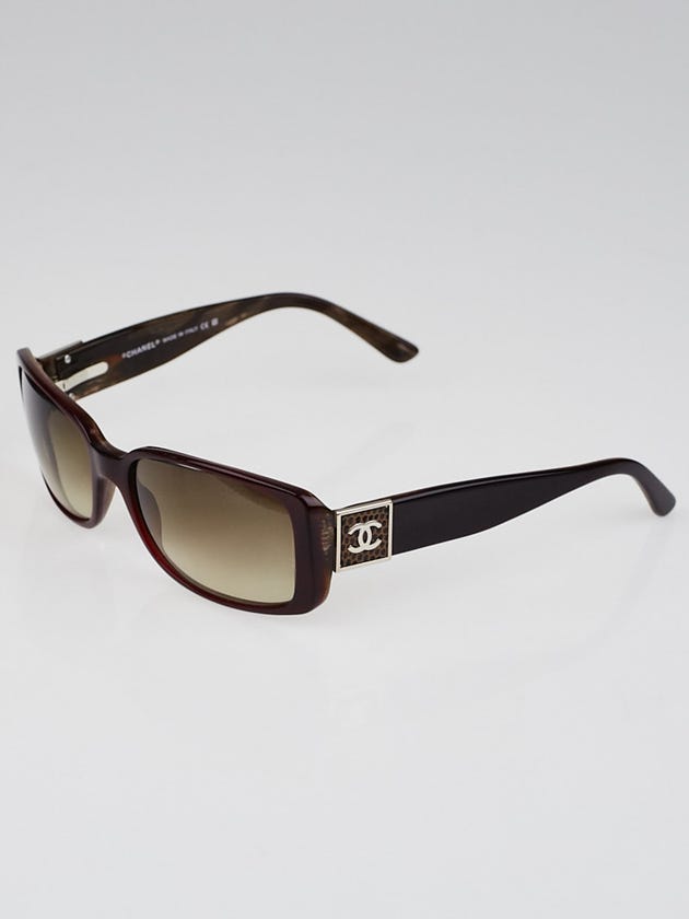 Chanel Bordeaux/Brown Square Frame CC Sunglasses - 5115-Q