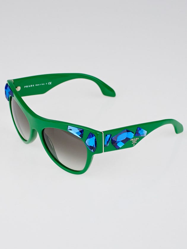 Prada Green Frame Crystal Voice Sunglasses - SPR22Q