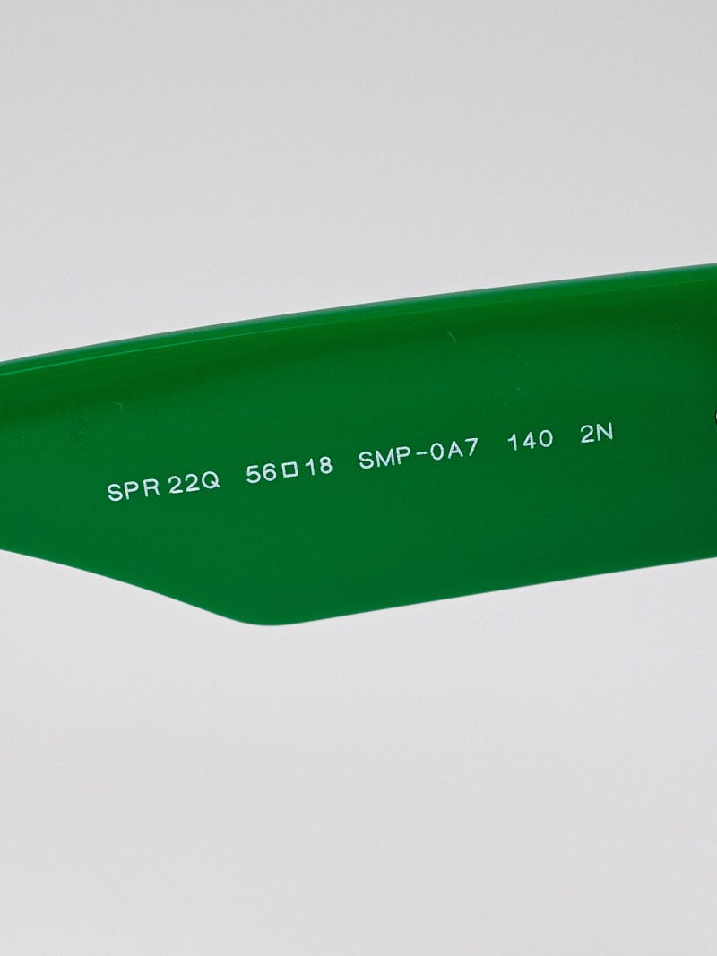 Prada Green Frame Crystal Voice Sunglasses - SPR22Q | Yoogi's Closet
