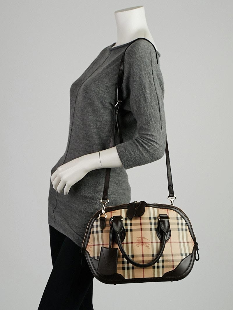 Orchard leather bowling bag Burberry Black in Leather - 21059491