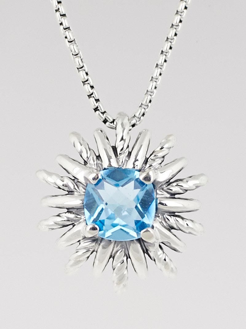 David yurman online blue topaz necklace