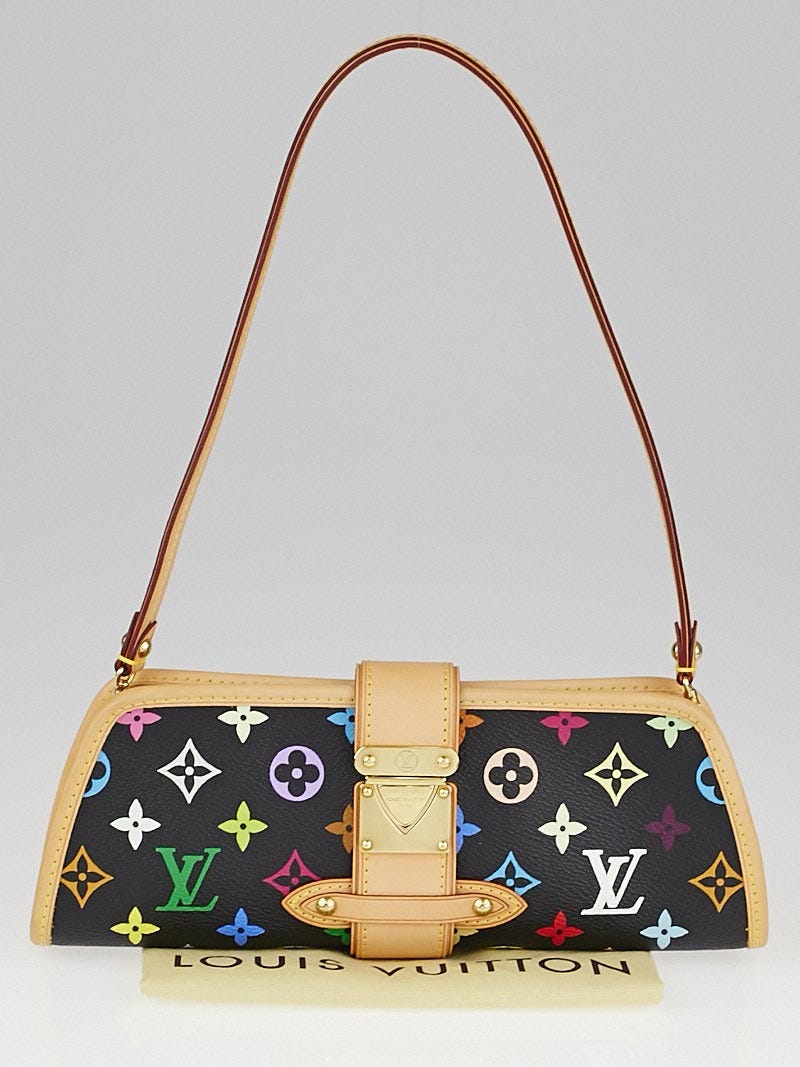 Louis Vuitton Black Monogram Multicolore Shirley Bag - Yoogi's Closet