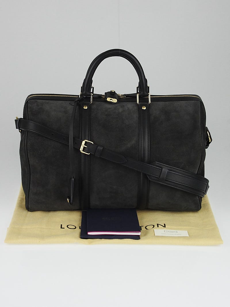 LOUIS VUITTON SCバッグ スエード ブラック Louis Vuitton Asphalt Suede Sofia Coppola SC GM Bag