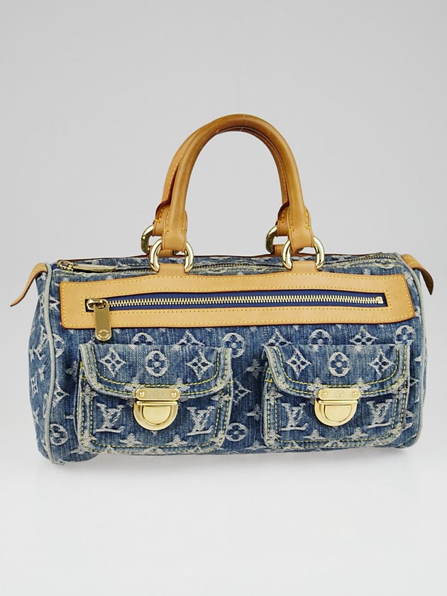 Louis Vuitton Blue Denim Monogram Denim Neo Speedy Bag