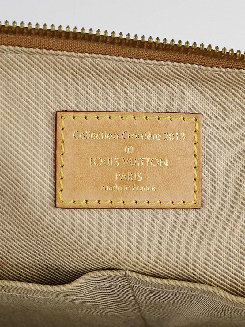 Louis Vuitton Limited Edition Caramel Monogram Stone Denim Speedy  Bandouliere 35 Bag - Yoogi's Closet