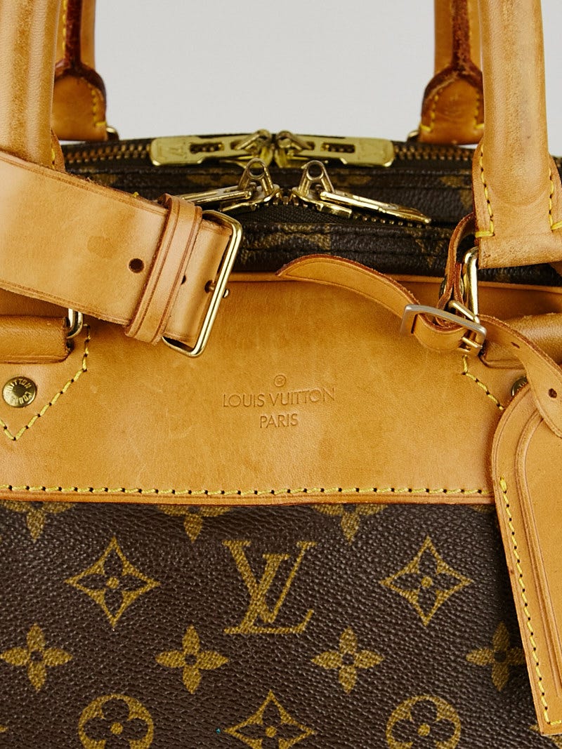 Louis Vuitton Alize 1 Poche Soft Monogram Canvas Bag Brown