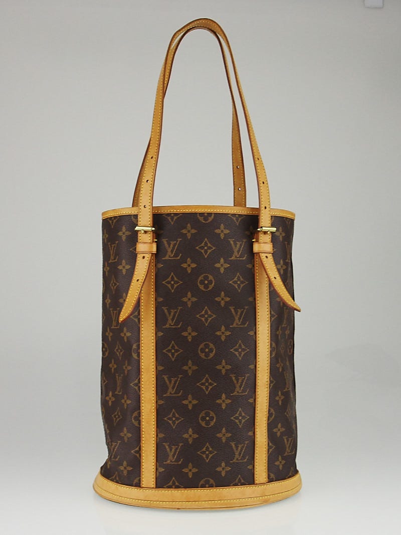 Louis Vuitton Monogram Canvas Large Bucket Bag w/ Accessories