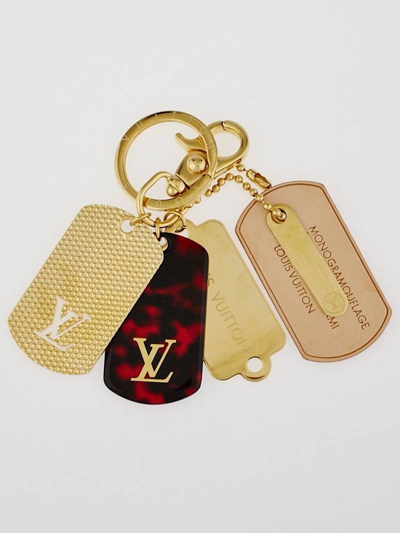 公式 Louis Bag and Holder Key Monogramouflage Goldtone Vuitton 小物